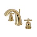 Kingston Brass KB8982ZX 8" Widespread Bathroom Faucet, Polished Brass KB8982ZX